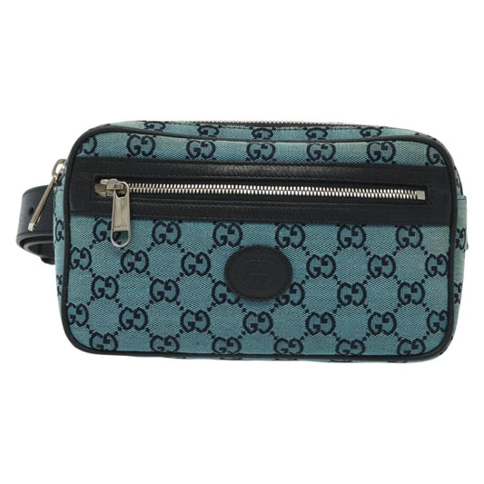Gucci GG canvas, Blue, Canvas, shoulder
