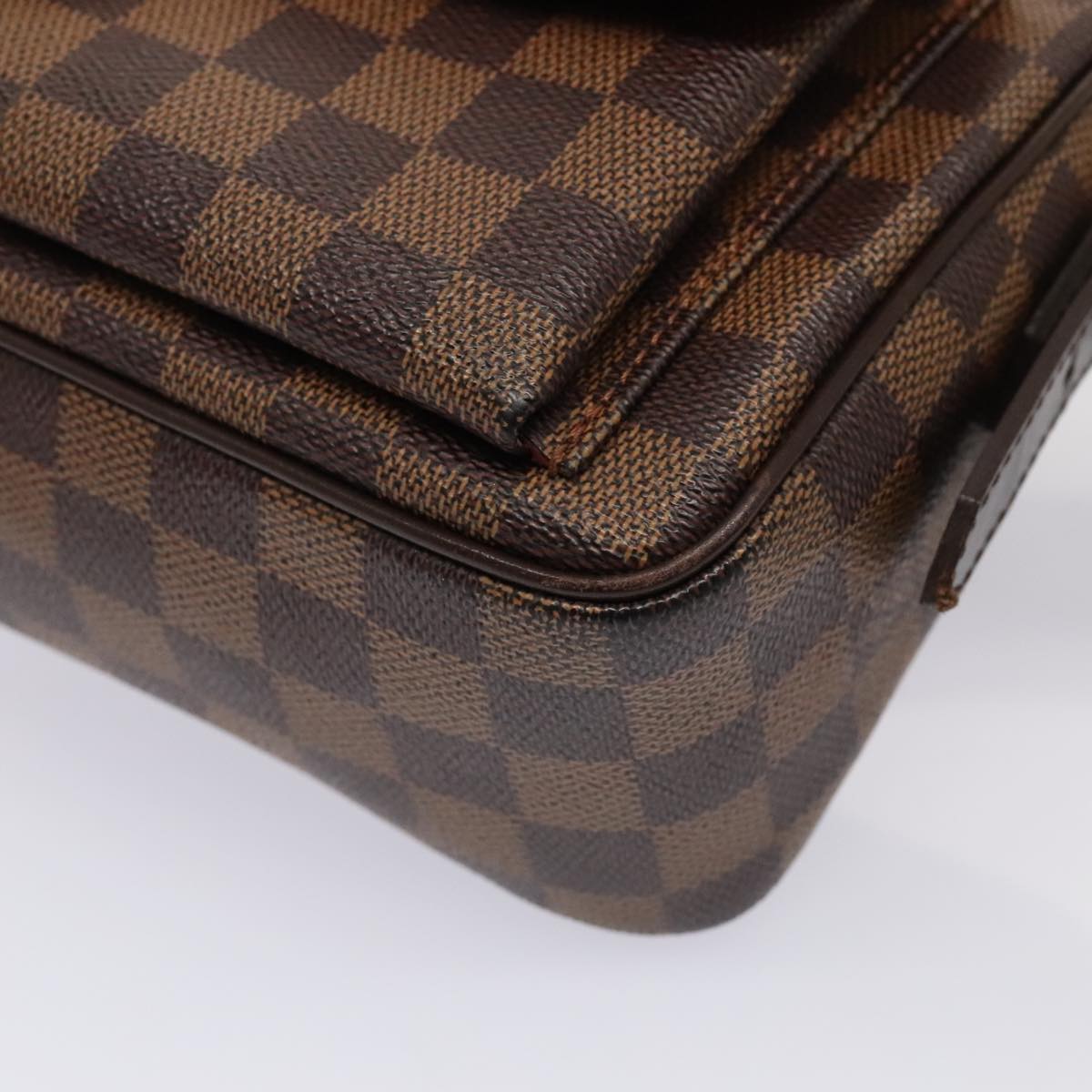 Louis Vuitton Ravello GM, Brown, Canvas, shoulder