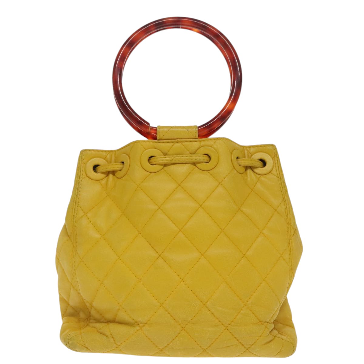 Chanel, Yellow, Leather, handbag