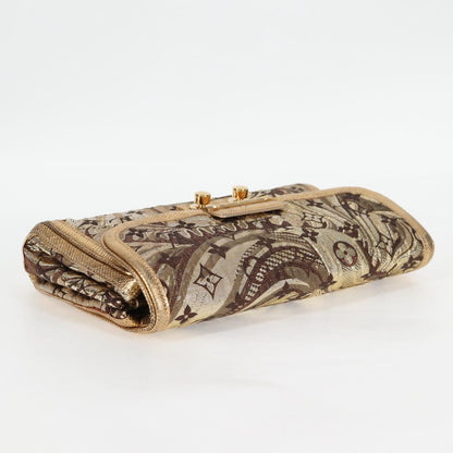 Louis Vuitton, Gold, Canvas, clutch