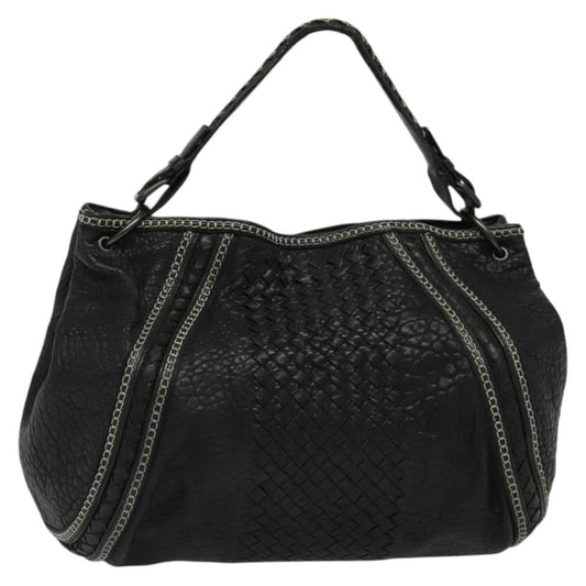 Bottega Veneta, Black, Leather, tote