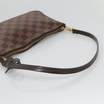 Louis Vuitton Pochette Accessoire, Brown, Canvas, clutch