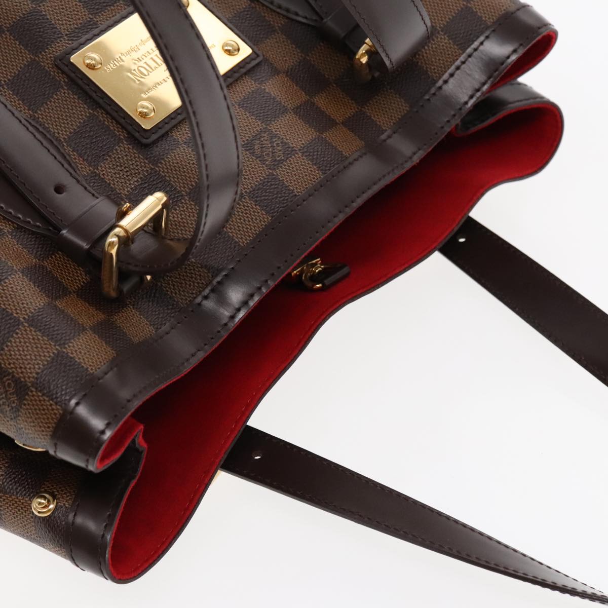 Louis Vuitton Hampstead, Brown, Canvas, tote