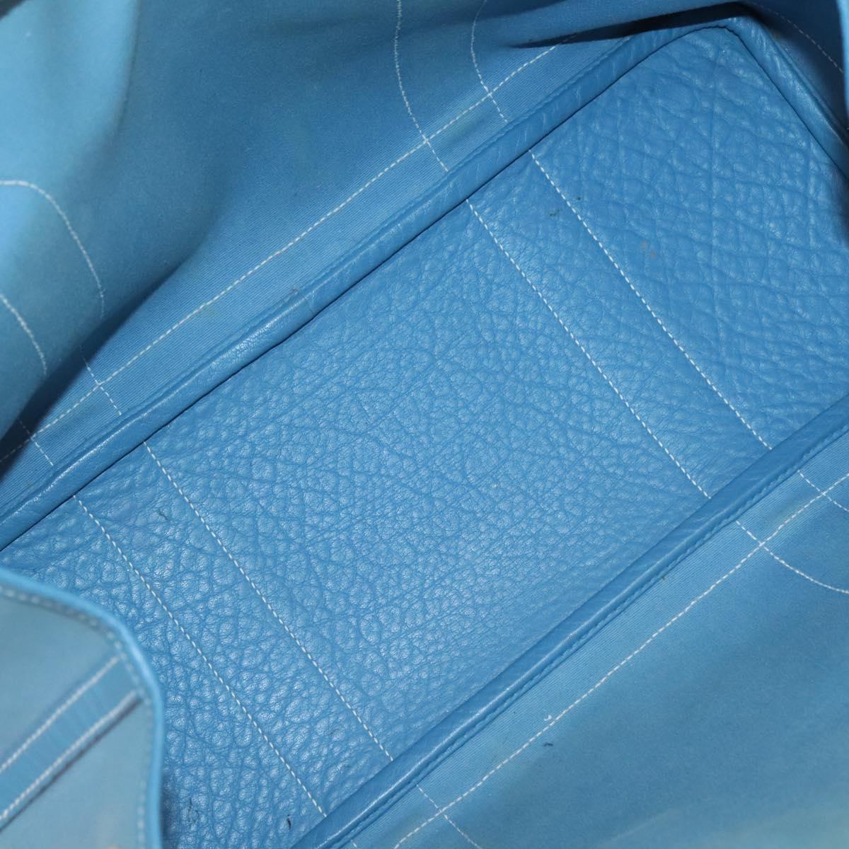 Hermès Garden Party, Blue, Canvas, tote
