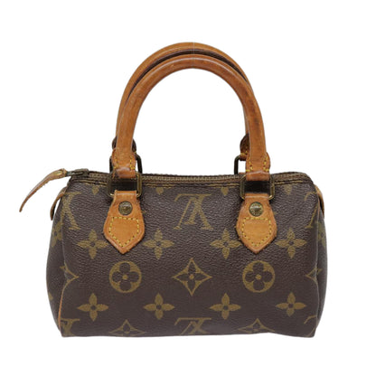Louis Vuitton Mini speedy, Blue, Canvas, handbag