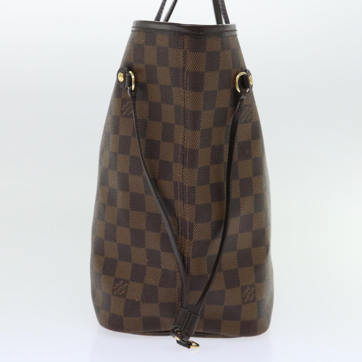 Louis Vuitton Neverfull MM, Brown, Canvas, tote