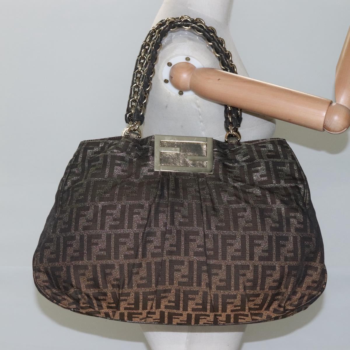 Fendi Zucca, Brown, Canvas, tote