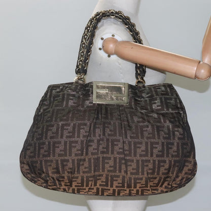 Fendi Zucca, Brown, Canvas, tote