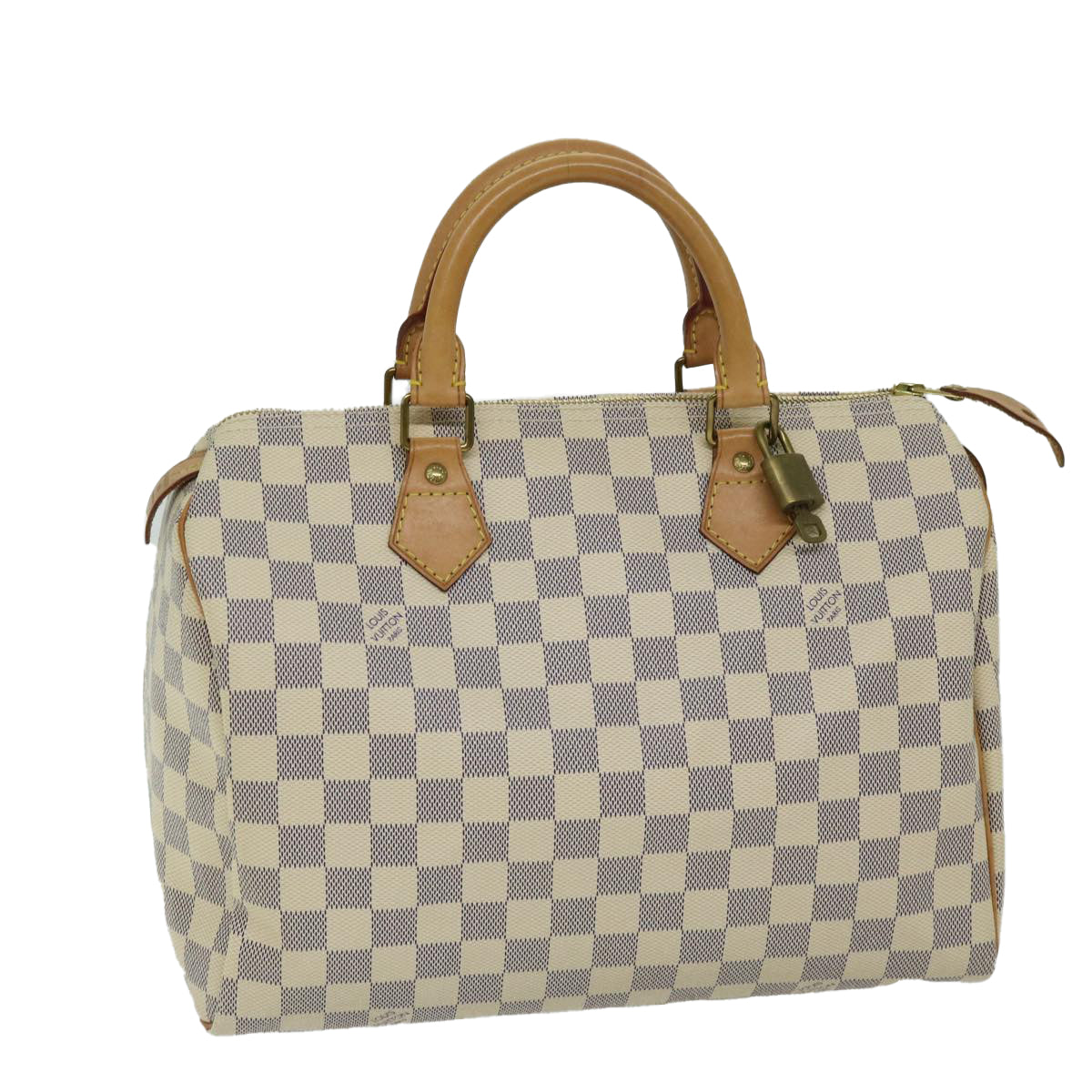 Louis Vuitton Speedy 30, Beige, Canvas, handbag