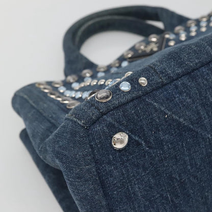 Prada Canapa, Blue, Denim - Jeans, tote