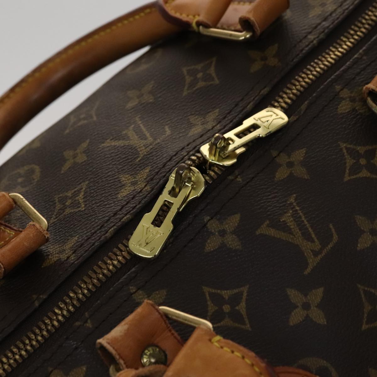 Louis Vuitton Keepall Bandoulière 60, Brown, Canvas, travel