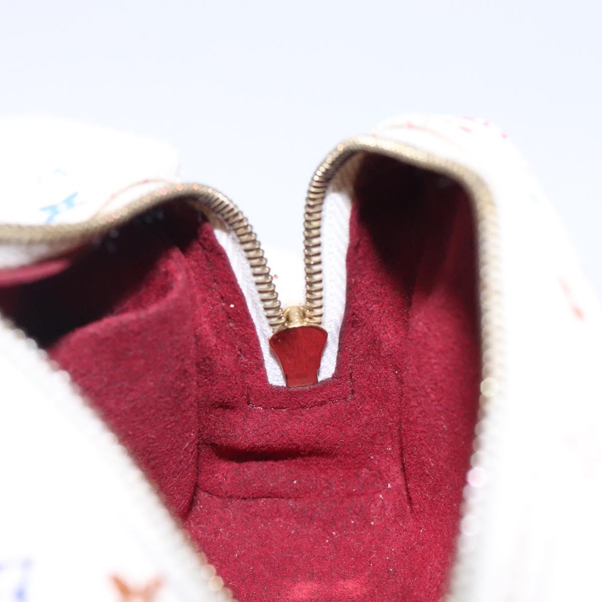 Louis Vuitton Wapity, White, Canvas, clutch