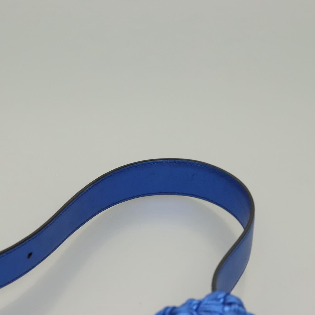 Salvatore Ferragamo Gancini, Blue, Leather, shoulder