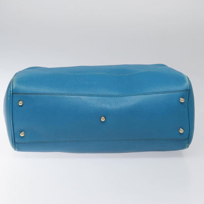 Gucci Bamboo, Blue, Leather, handbag