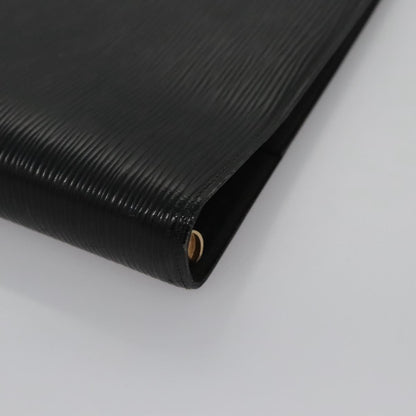 Louis Vuitton Agenda cover, Black, Leather, wallet