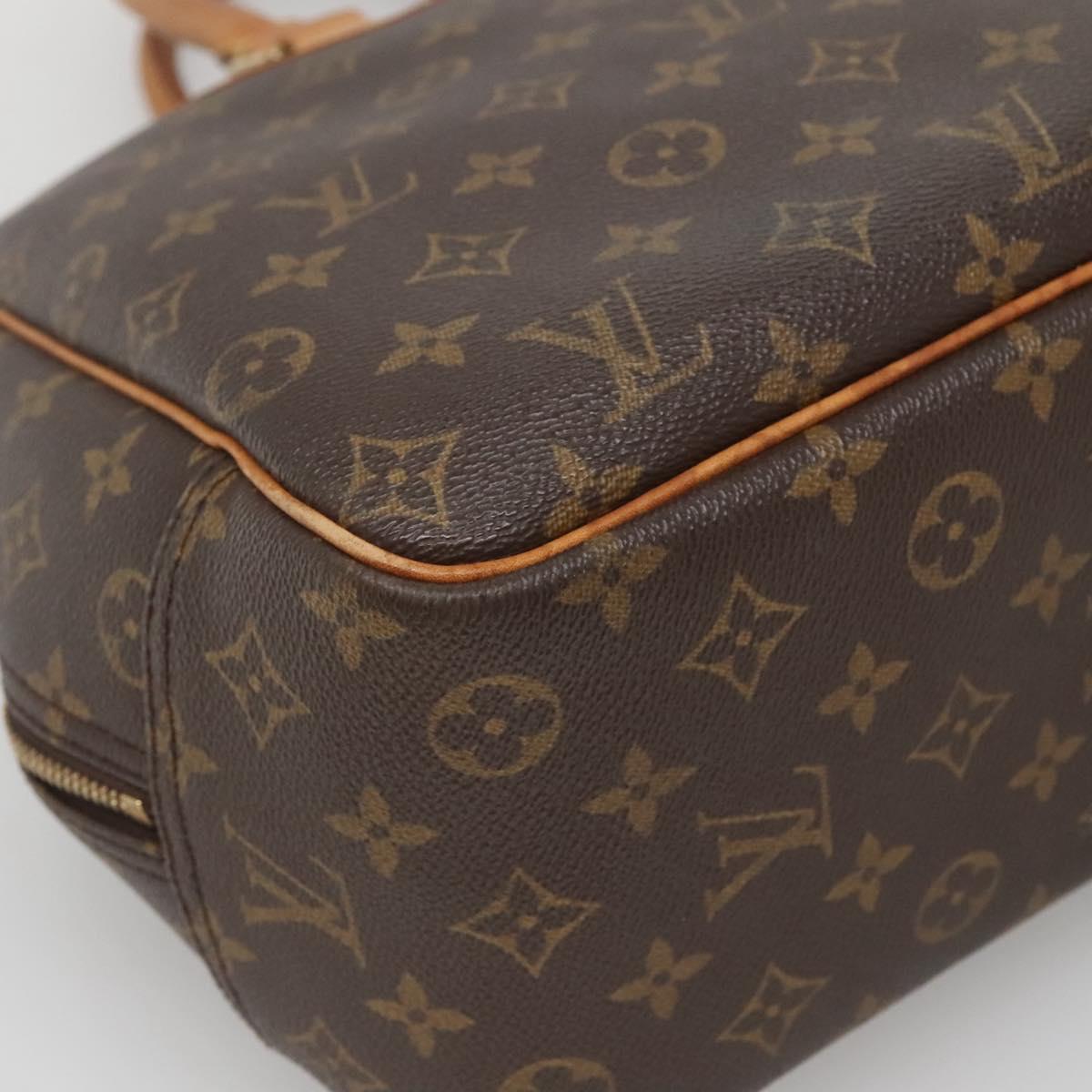 Louis Vuitton Deauville Handbag Monogram Canvas, BROWN, CANVAS, Handbag