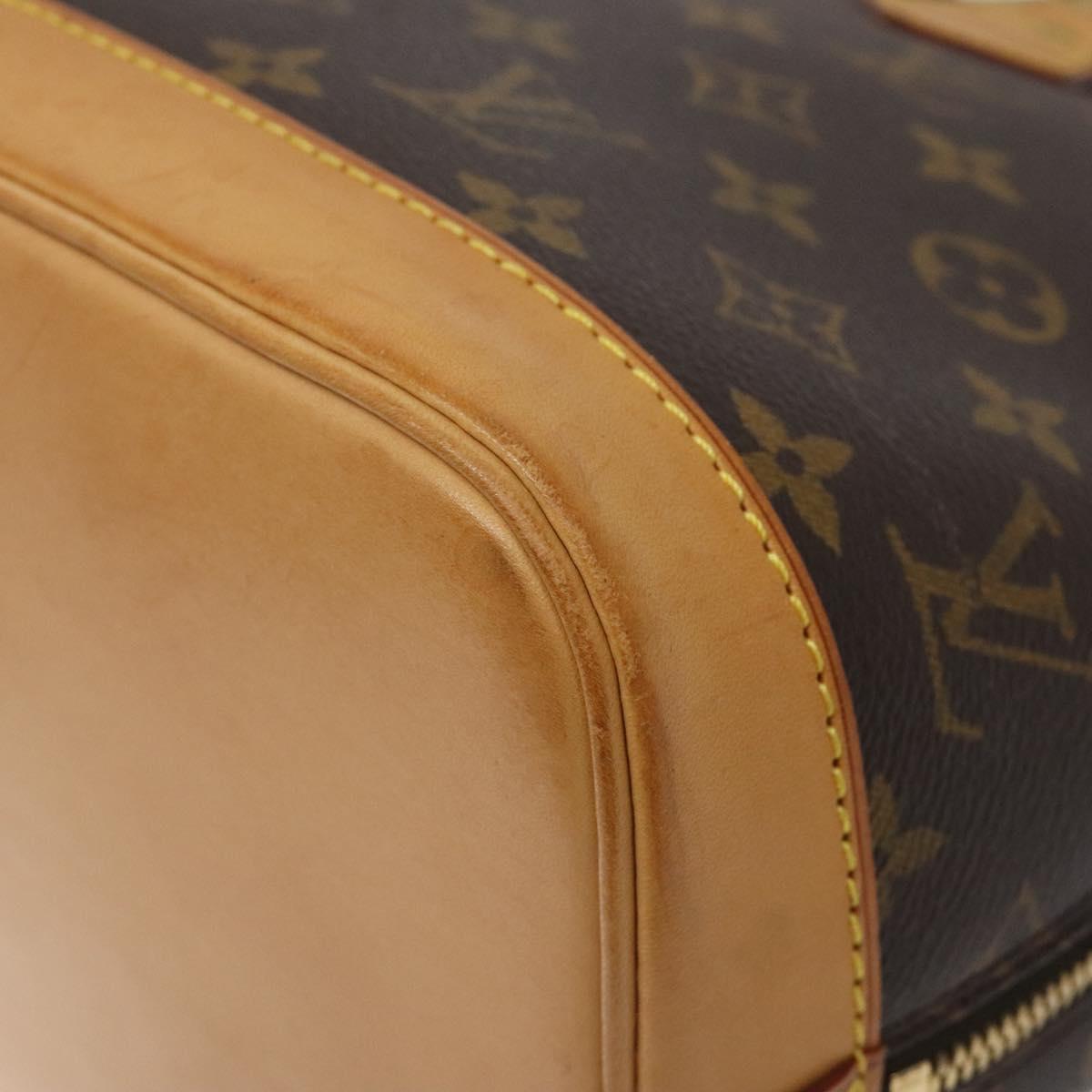 Louis Vuitton Alma, Brown, Canvas, handbag