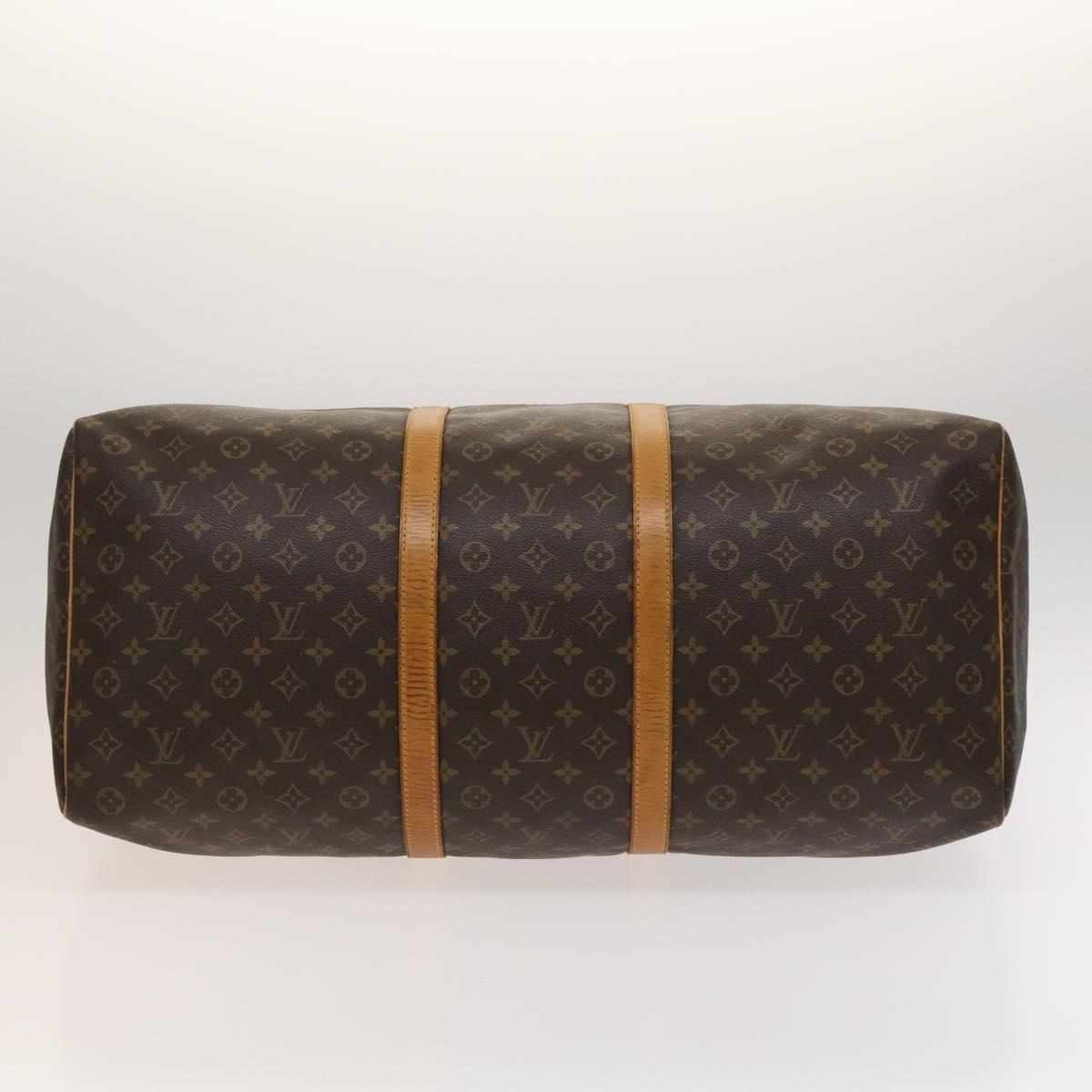Louis Vuitton Keepall 60, Brown, Canvas, travel