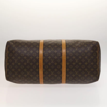 Louis Vuitton Keepall 60, Brown, Canvas, travel