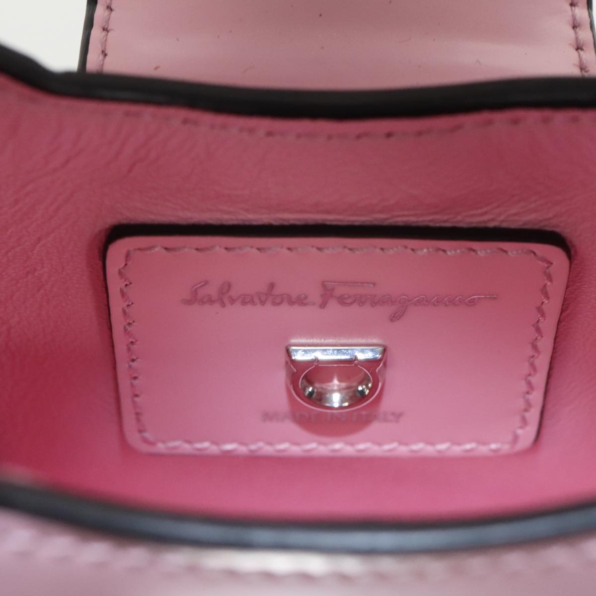 Salvatore Ferragamo Gancini, Pink, Leather, handbag