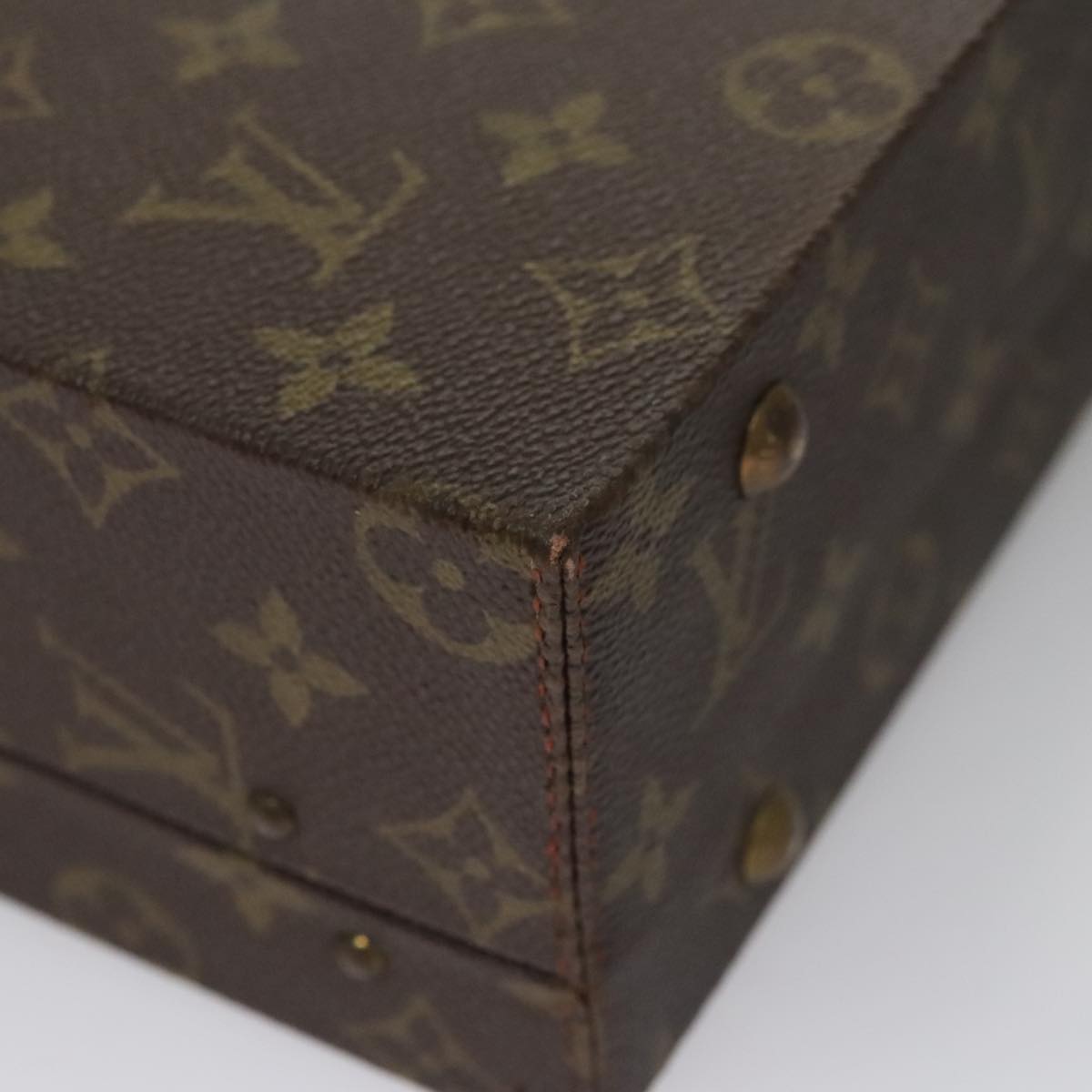 Louis Vuitton President, Brown, Canvas, briefcase