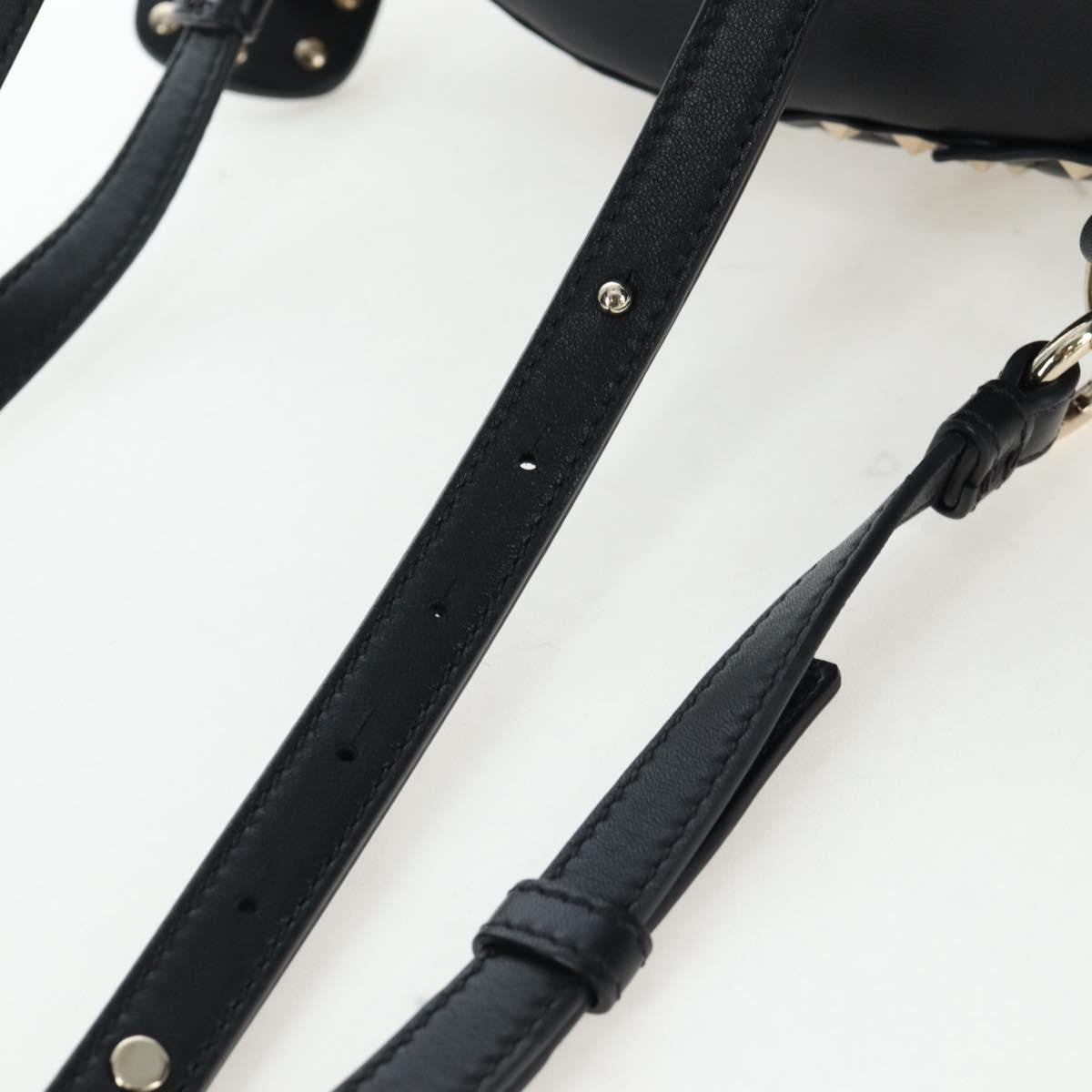 Valentino Garavani Rockstud Spike Quilted Leather, Black, Leather, Backpack