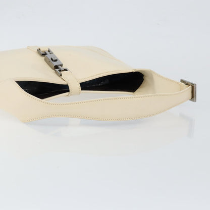 Gucci Jackie Original Shoulder Bag Leather, WHITE, LEATHER, Shoulder bag