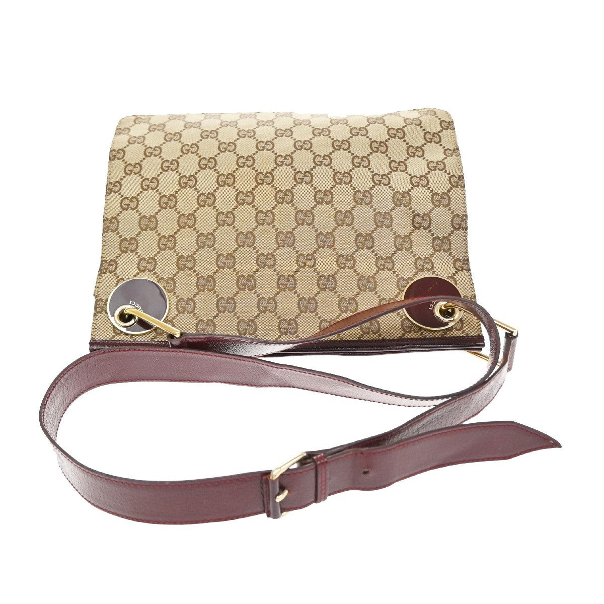 Gucci Crossbody Canvas, Beige, Canvas, Shoulder Bag