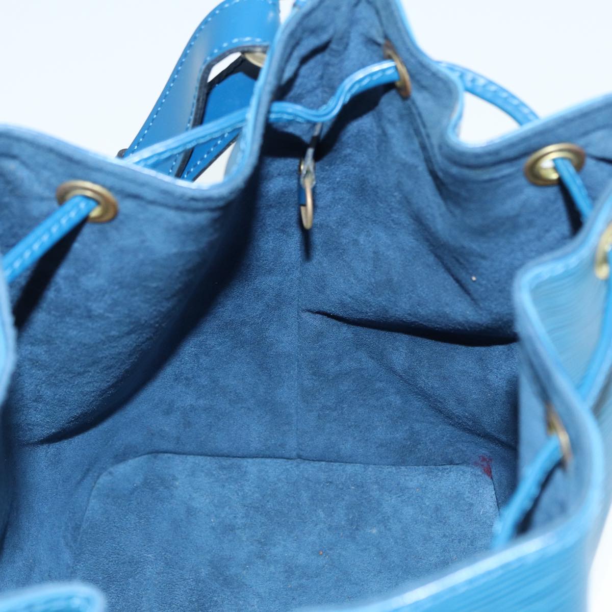 Louis Vuitton Noe, Blue, Leather, shoulder