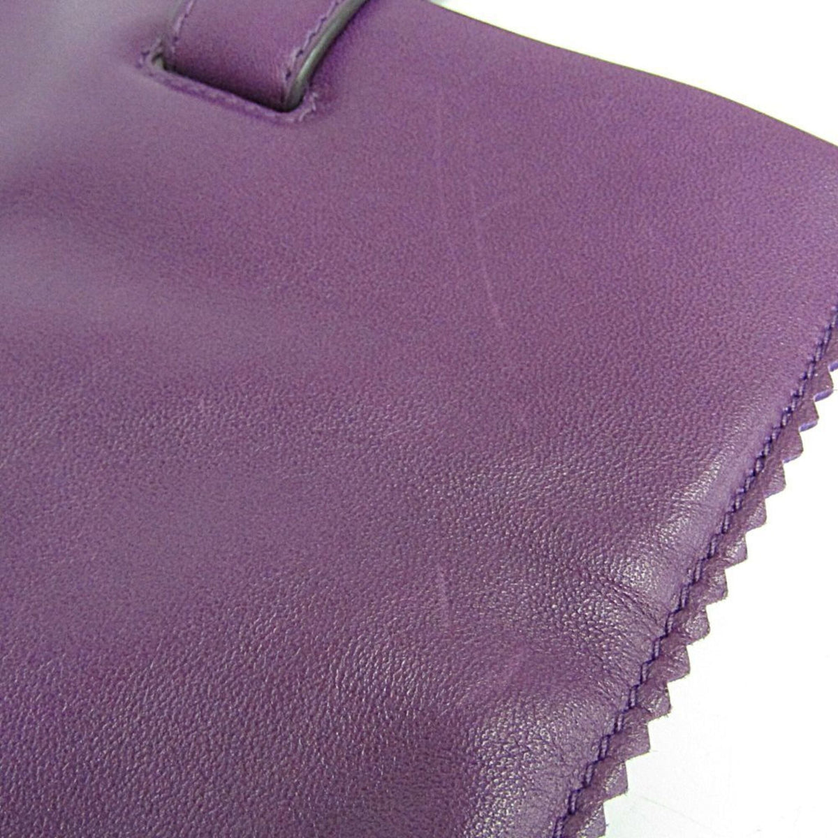 Loewe Anagram Leather, Purple, Leather, Tote Bag