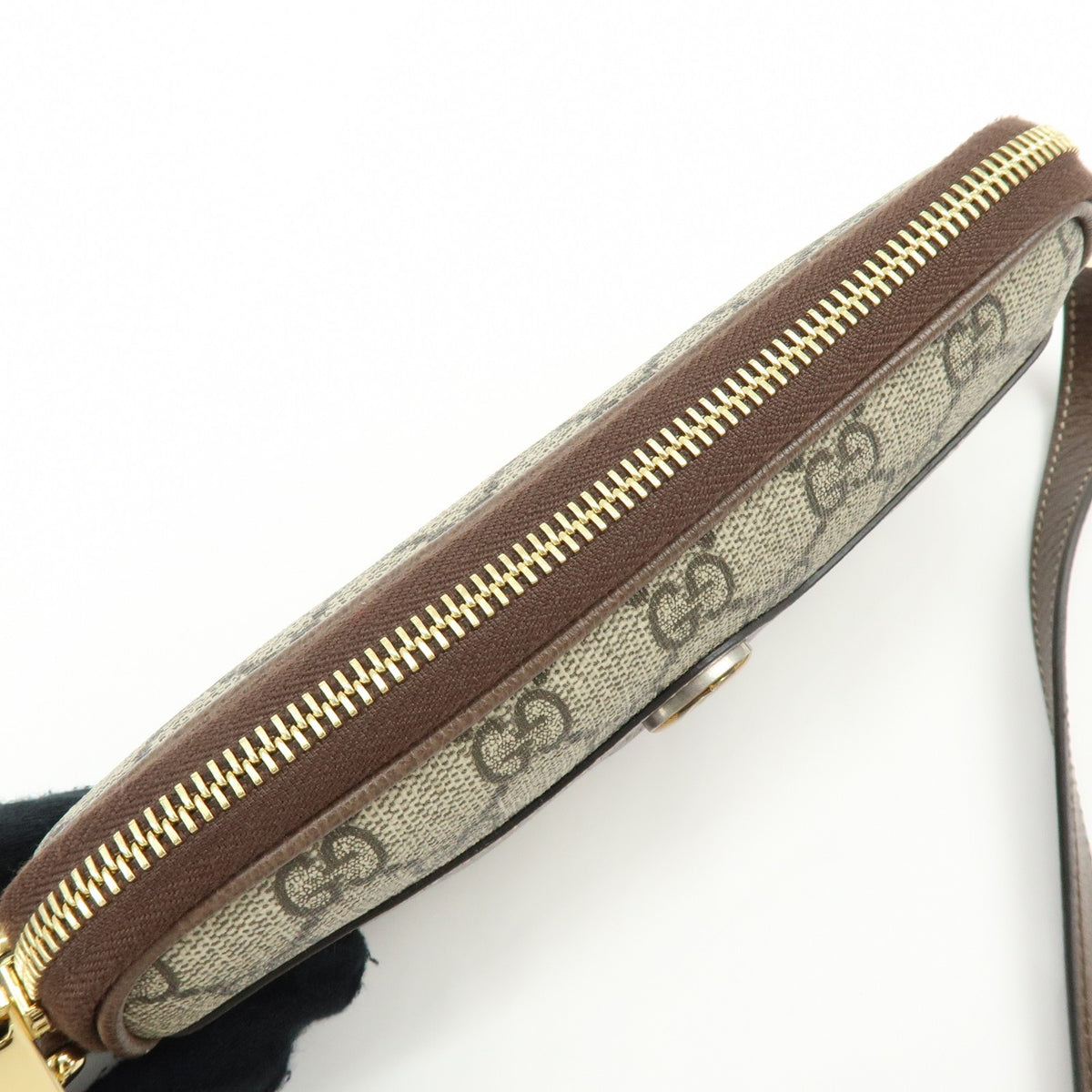 Gucci Ophidia GG Coated Canvas, Brown, Leather, Crossbody Bag