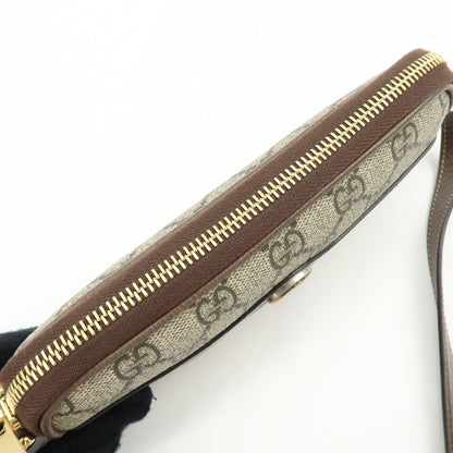 Gucci Ophidia GG Coated Canvas, Brown, Leather, Crossbody Bag