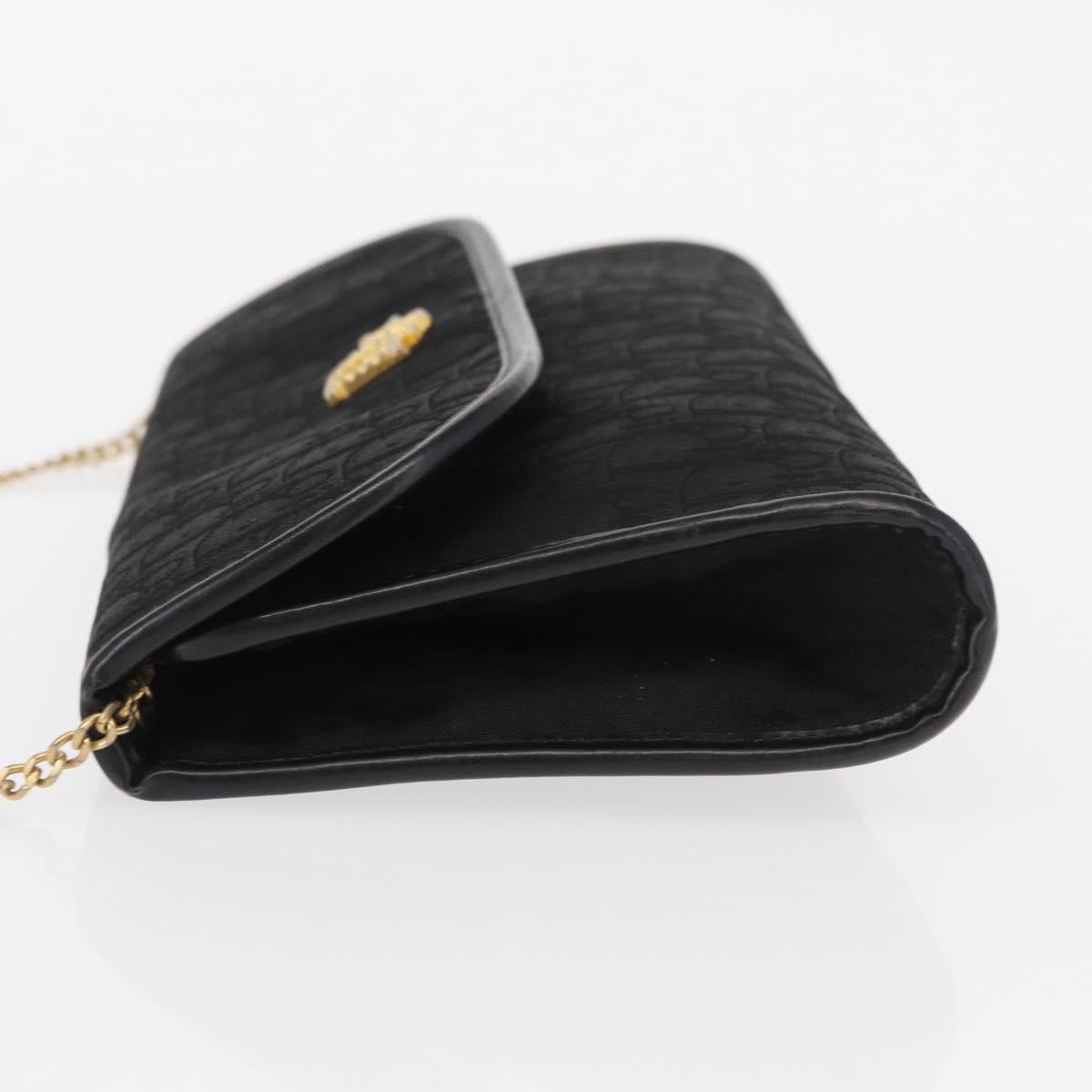 Christian Dior Vintage Trotter Shoulder Bag Canvas, BLACK, CANVAS, Shoulder bag