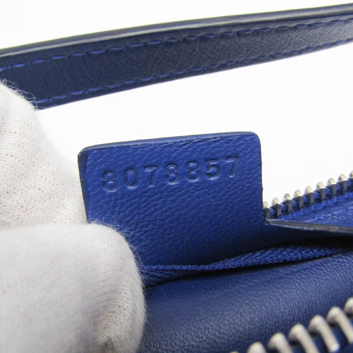 Burberry Shield Sling Leather, Blue, Leather, Shoulder Bag