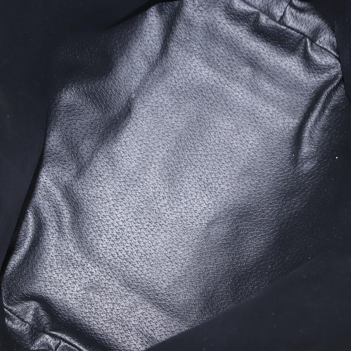 Celine Vintage Macadam Canvas and Leather, Black, Canvas, Shoulder Bag