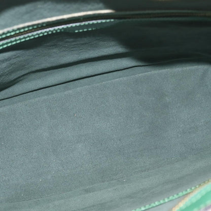 Louis Vuitton Lussac Epi Leather, Green, Leather, Handbag