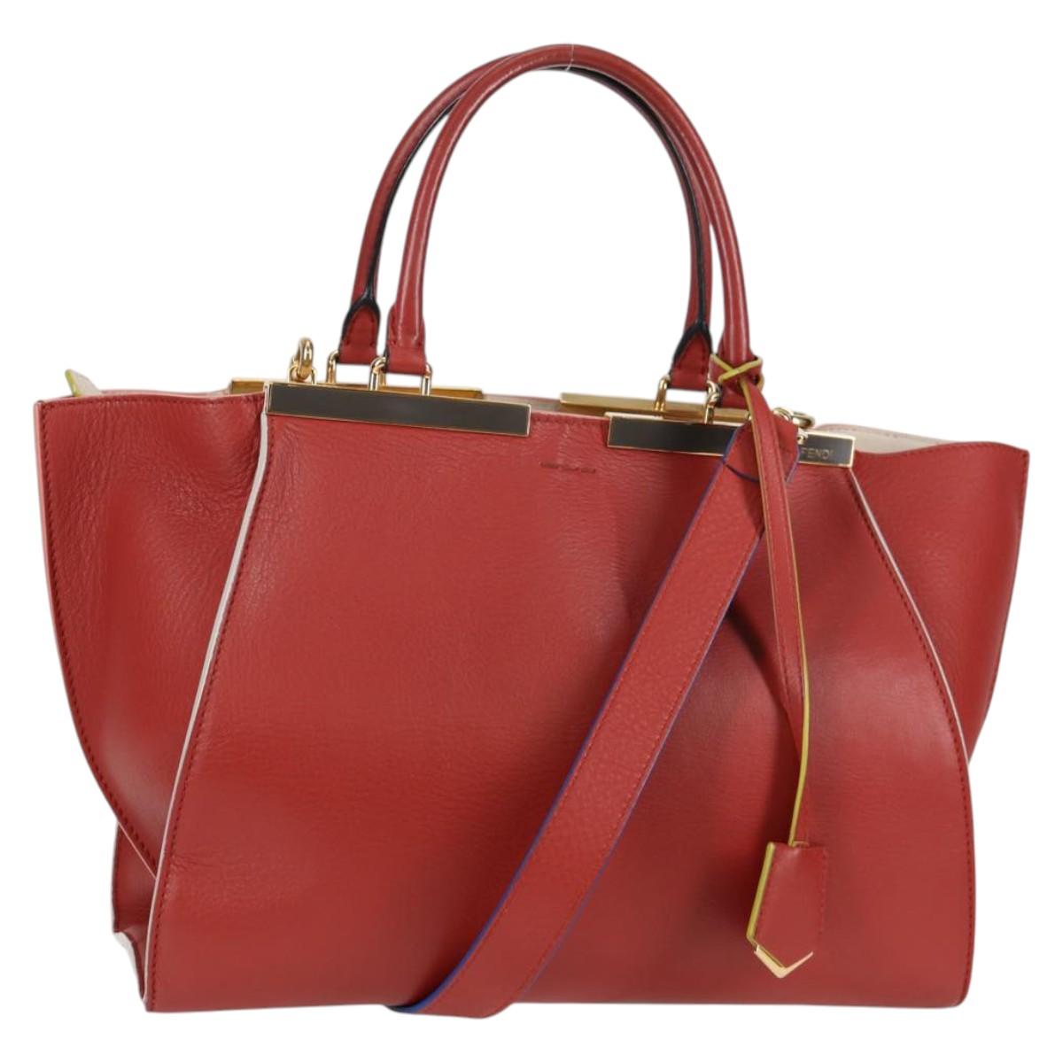 Fendi 3Jours, "BROWN,GOLD", Leather, tote
