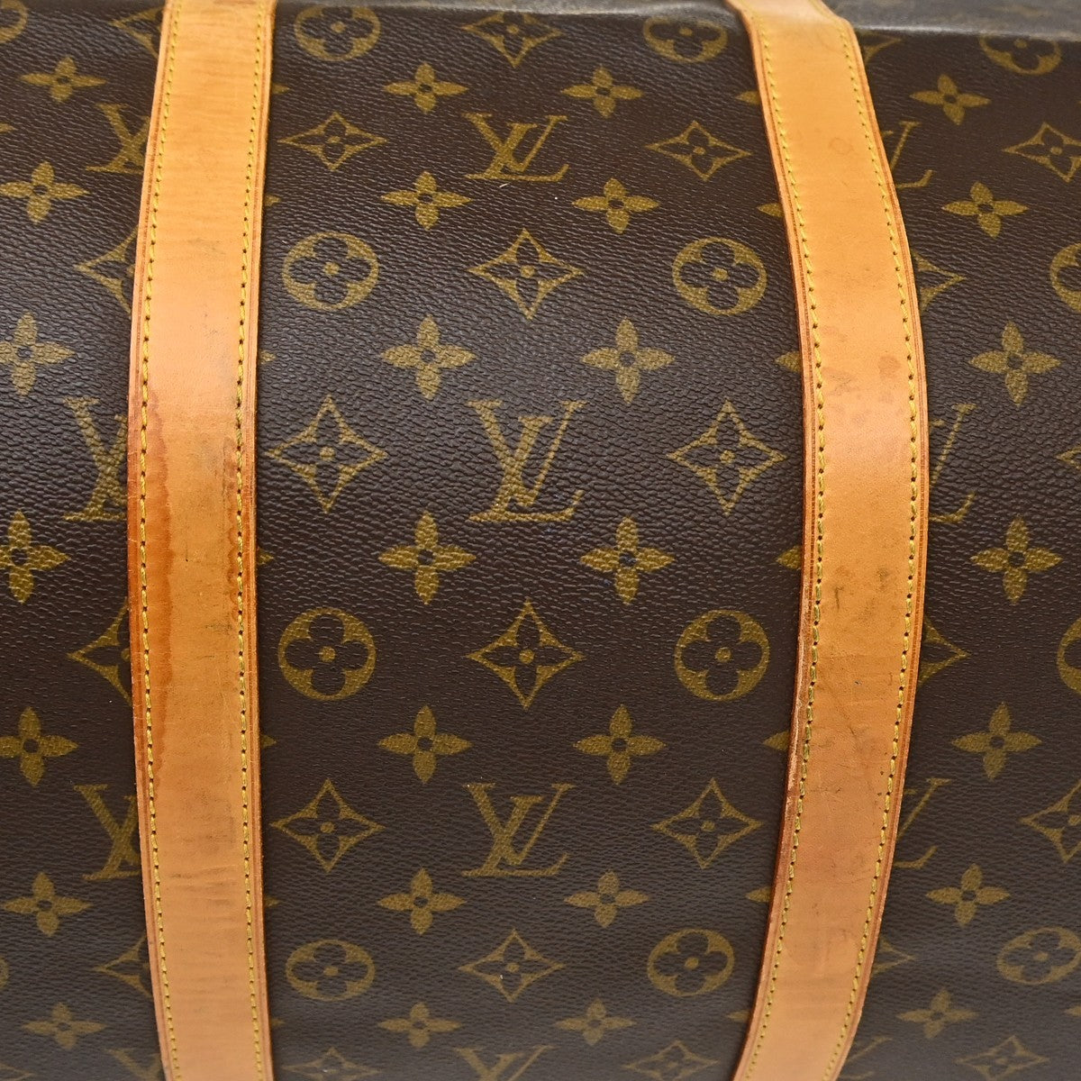 Louis Vuitton Keepall Monogram Canvas, Brown, Canvas, Travel Bag