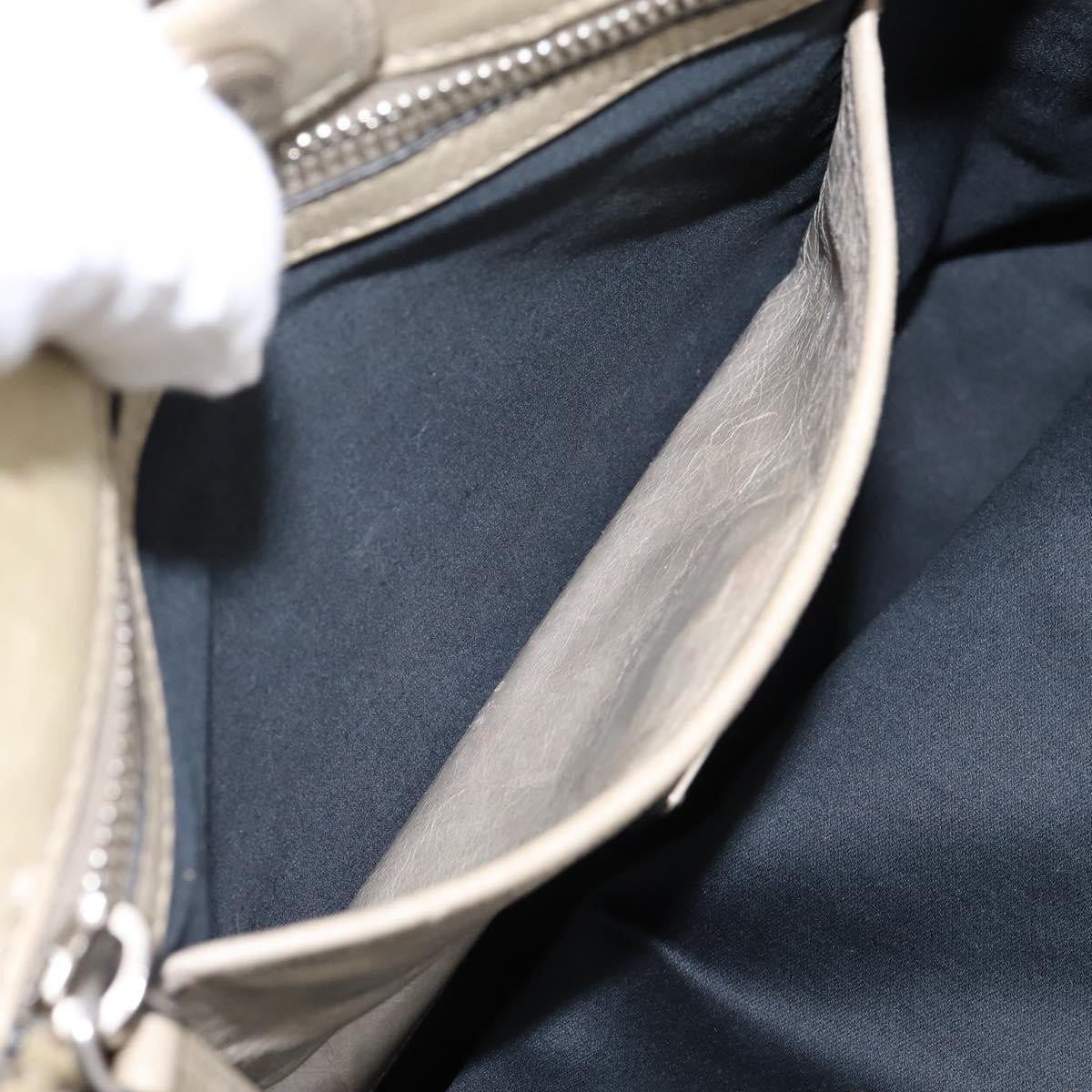 Miu Miu Bow Satchel Cervo Leather, Beige, Leather, Handbag