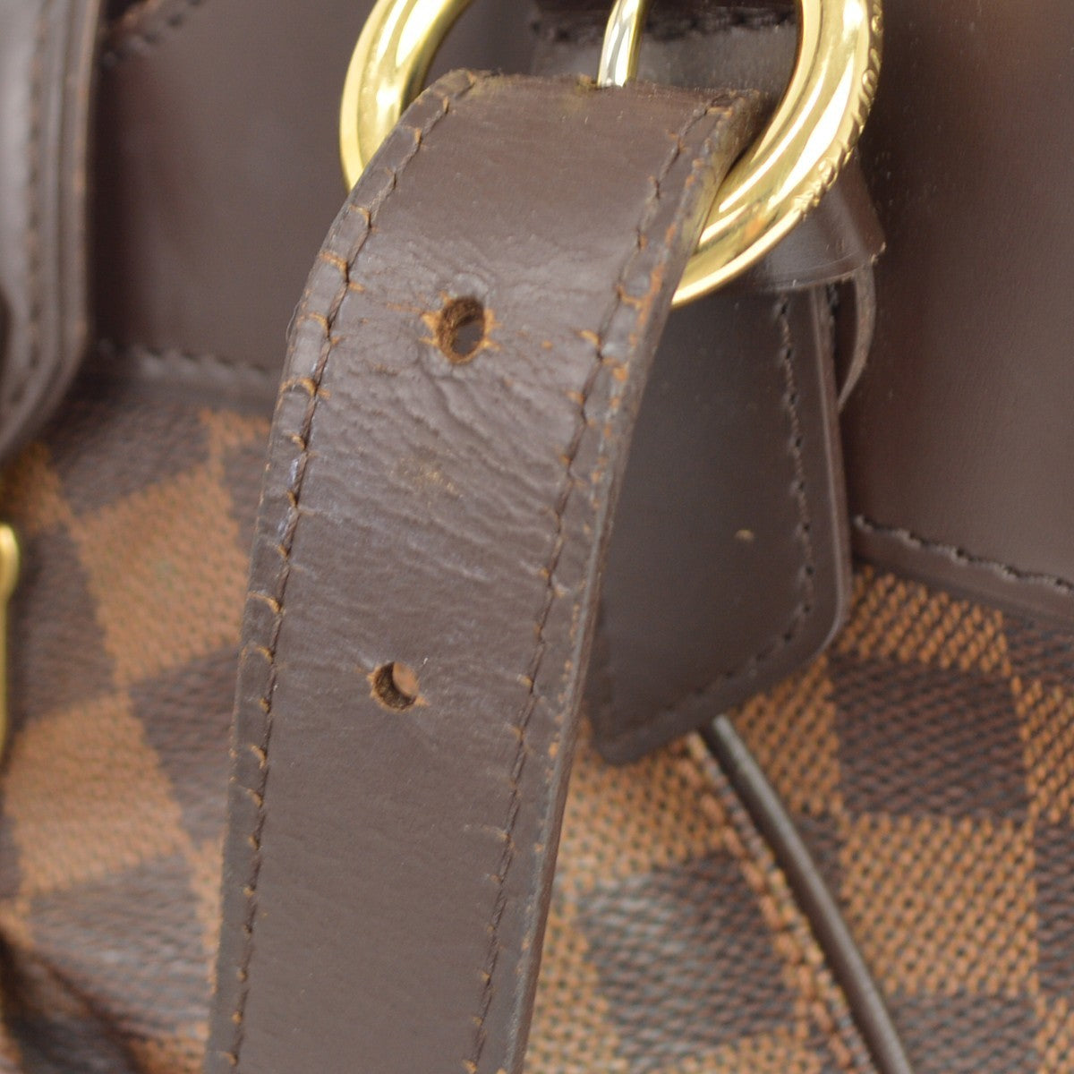Louis Vuitton Sistina Damier, Brown, Canvas, Handbag