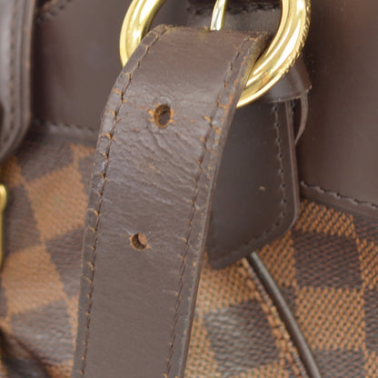 Louis Vuitton Sistina Damier, Brown, Canvas, Handbag