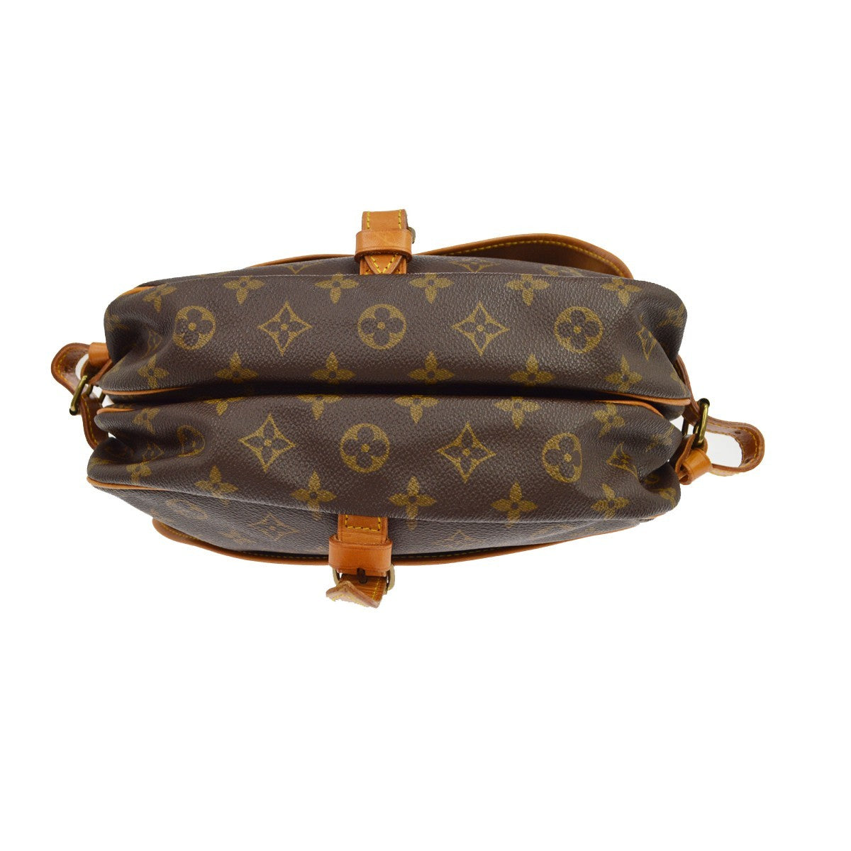 Louis Vuitton Saumur Monogram Canvas, Brown, Canvas, Handbag