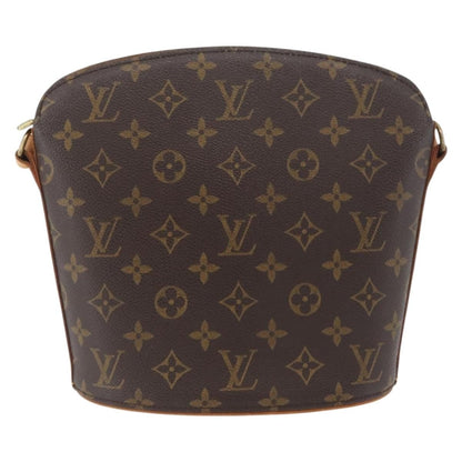 Louis Vuitton Drouot Monogram Canvas, Brown, Canvas, Shoulder Bag