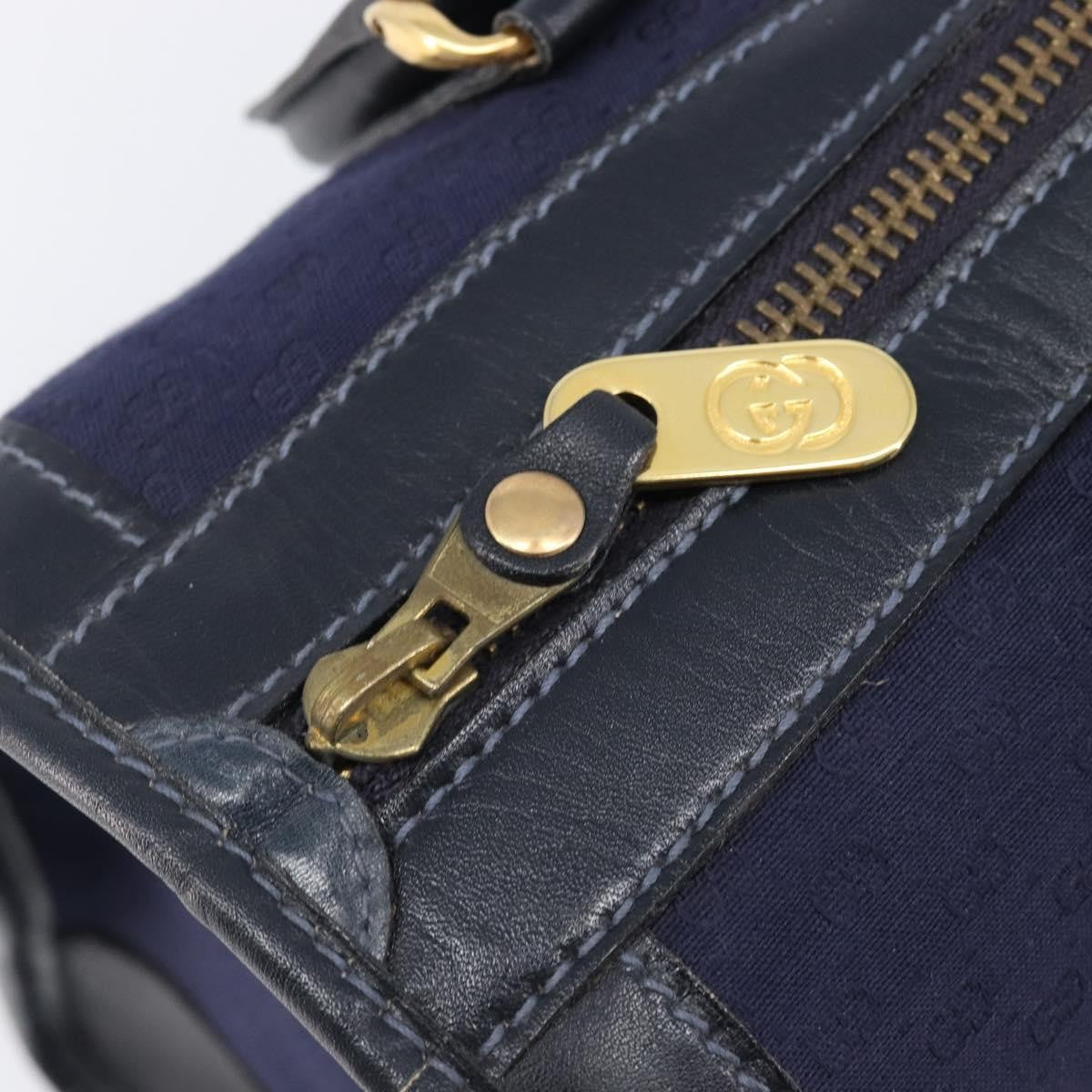 Gucci Vintage Web Boston GG Canvas, Navy, Canvas, Handbag
