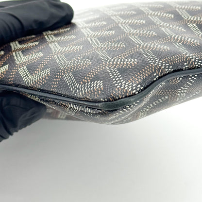 Goyard Senat Zip Printed Coated Canvas, Black, Canvas, Clutch