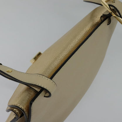 Chloe Georgia Leather, Gold, Leather, Shoulder Bag