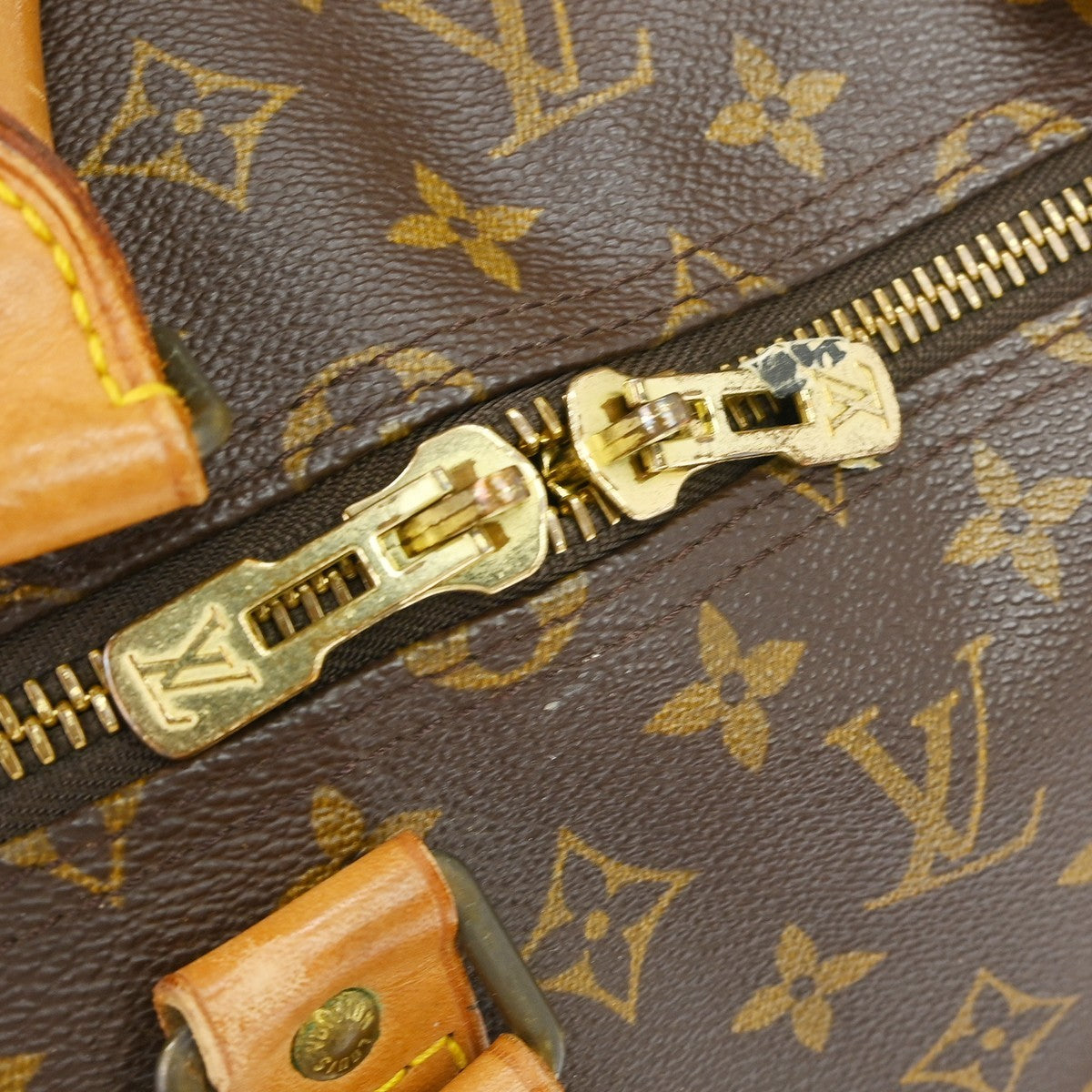 Louis Vuitton Keepall Monogram, Brown, Canvas, Travel Bag