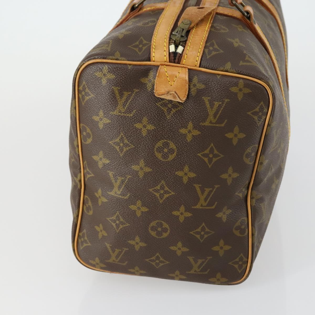 Louis Vuitton Sac Souple Handbag Monogram Canvas, BROWN, CANVAS, Handbag