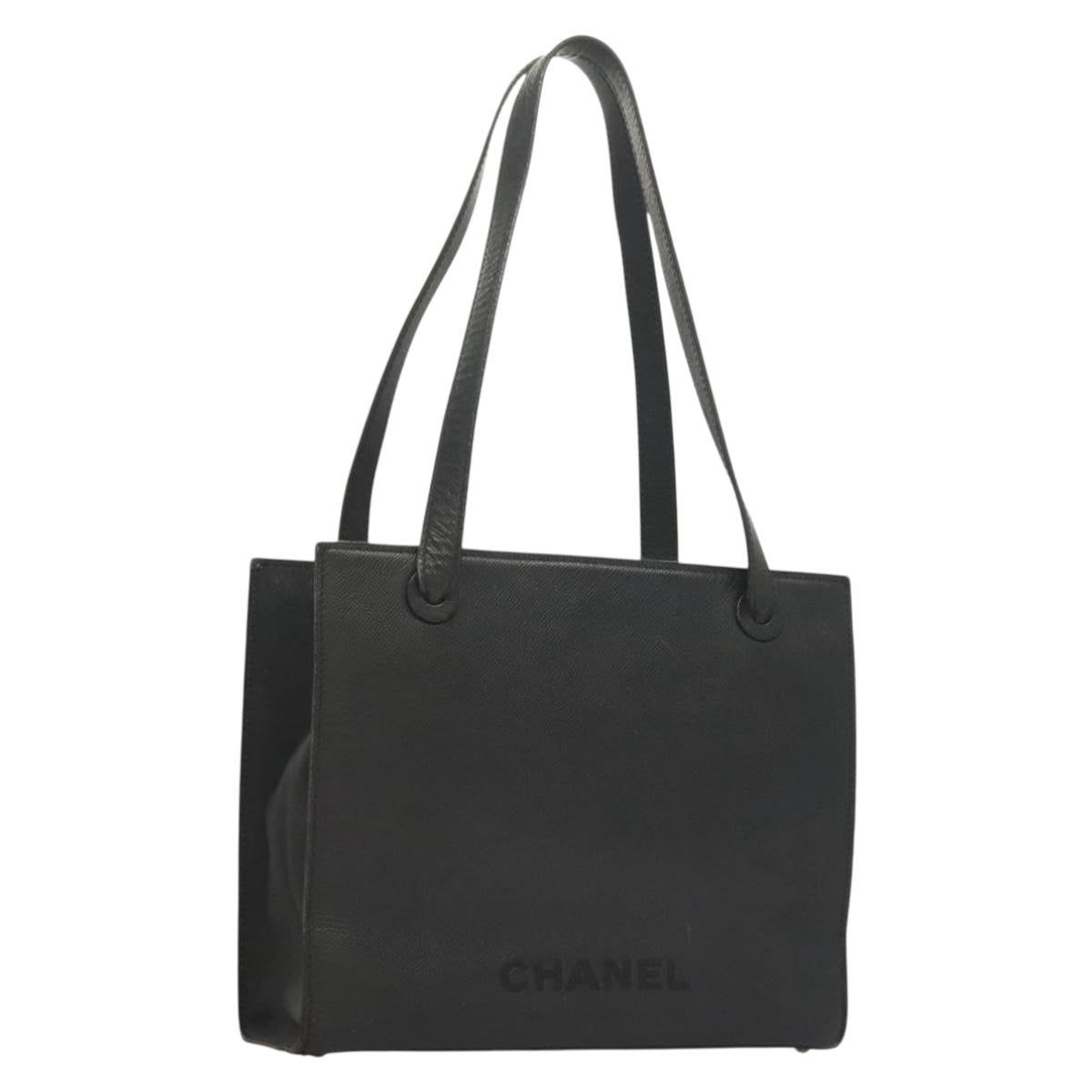 Chanel, Black, Leather, tote