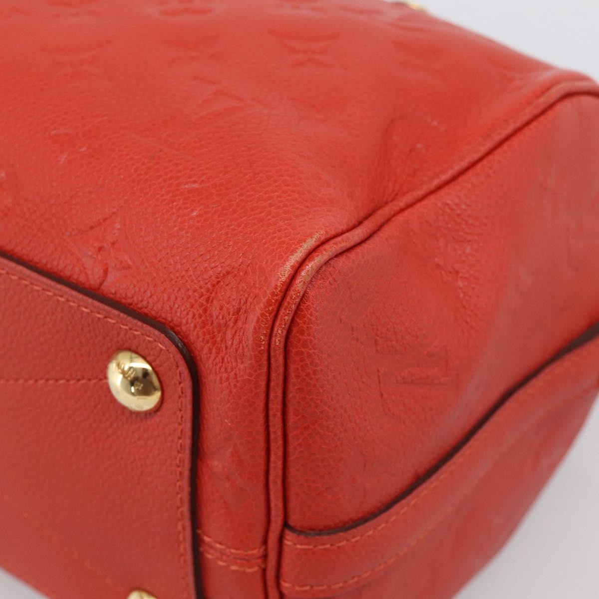 Louis Vuitton Speedy Bandouliere Monogram Empreinte Leather, Red, Leather, Handbag